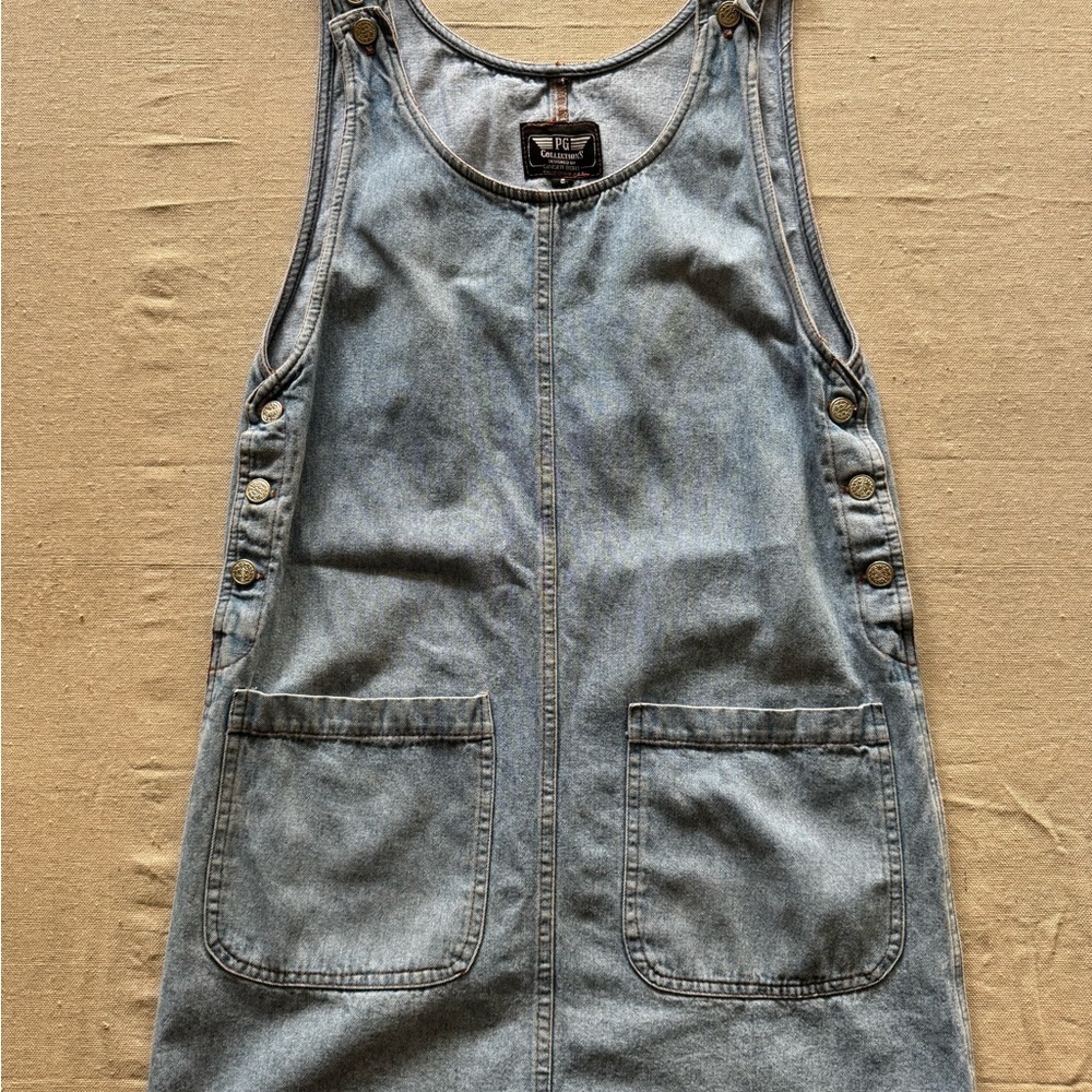 Vintage 90s Denim Dress - Picture 1 of 11